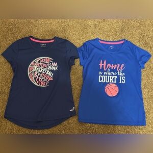 Girls Athletic Shirts - Basketball Themed size 8-10